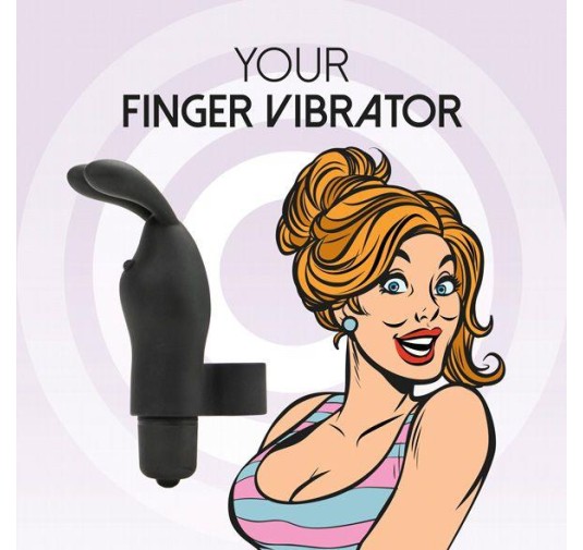 FeelzToys - Magic Finger Vibrator Zwart Czarny